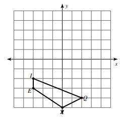 List the coordinate of point Q' when the figure is reflected over the x-axis.-example-1