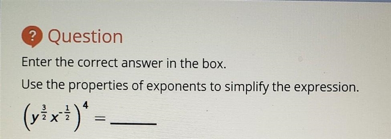 Ps help me with this its urgent❤ Use the properties of exponents to simplify the expression-example-1