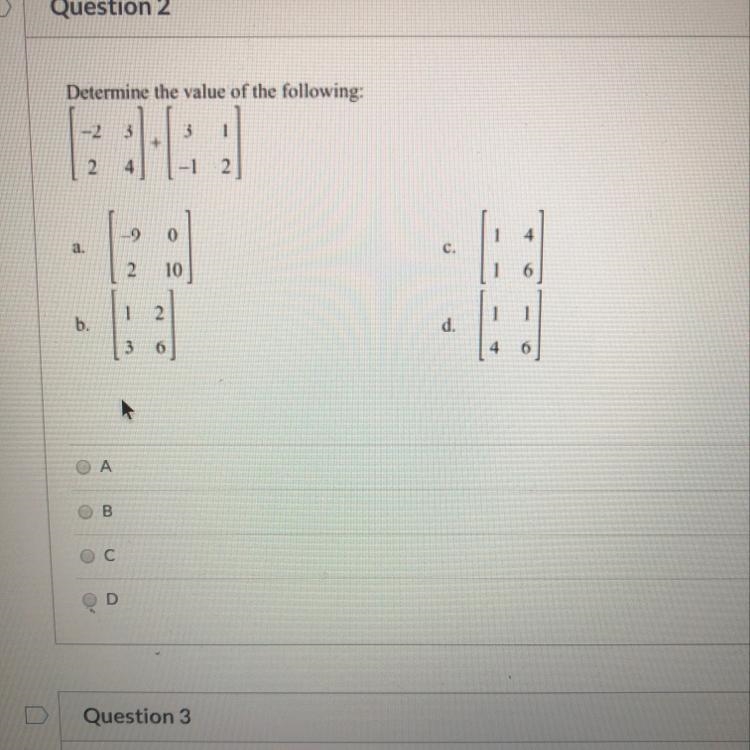 Determine the value of the following:-example-1