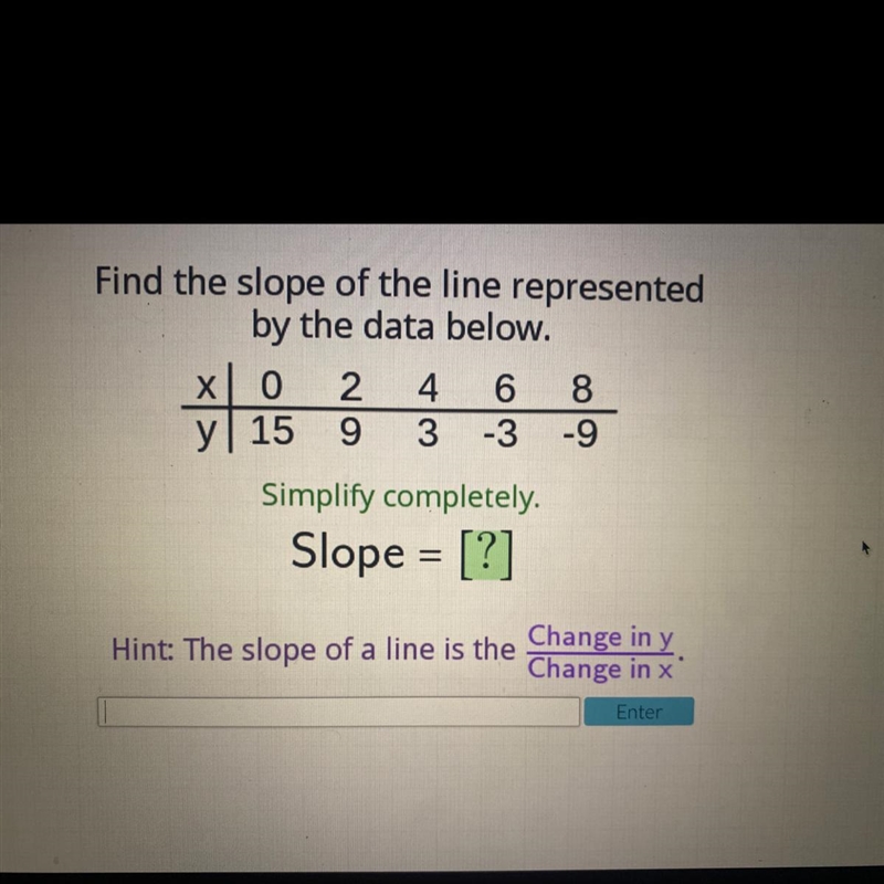 Please help it’s timed Find the slope of the line-example-1