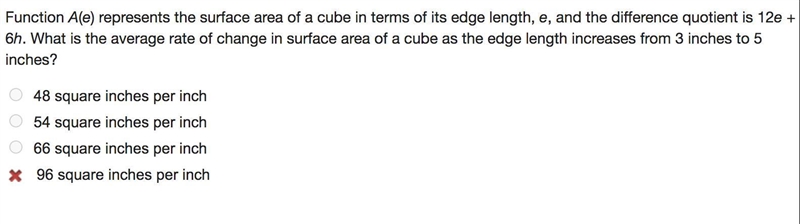 Please help. I don't understand this. 50PTS Function A(e) represents the surface area-example-1