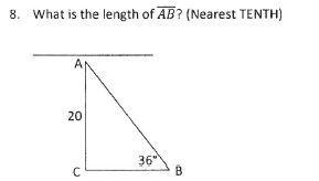 What is the length of AB? (Nearest TENTH) A.34 B.105.3 C.11.8 D.24.7-example-1