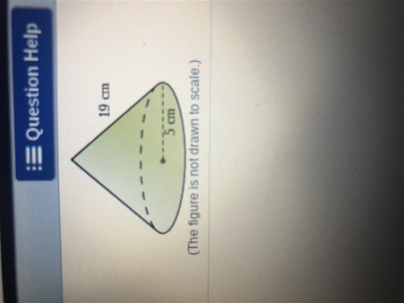 ANSWER FAST PLEASE Use a net to find the surface area of the cone to the nearest square-example-1