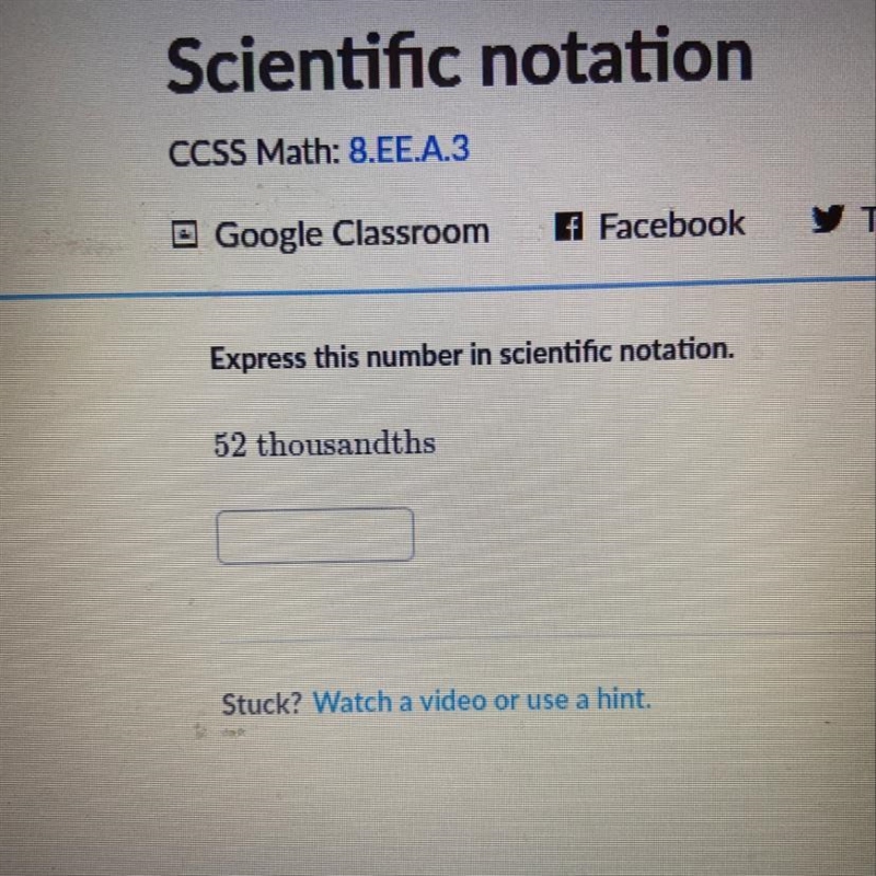 52 thousandths into scientific notation-example-1