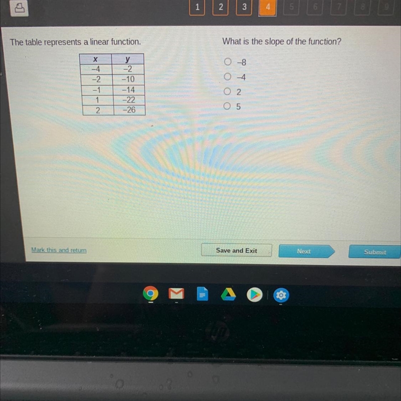 HELP PLEASE ! 10 points !! What is the slope of the function?-example-1