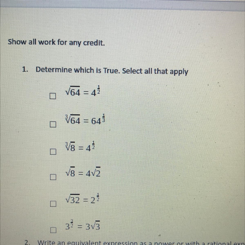 HELP PLS Determine which is True Select all that apply-example-1