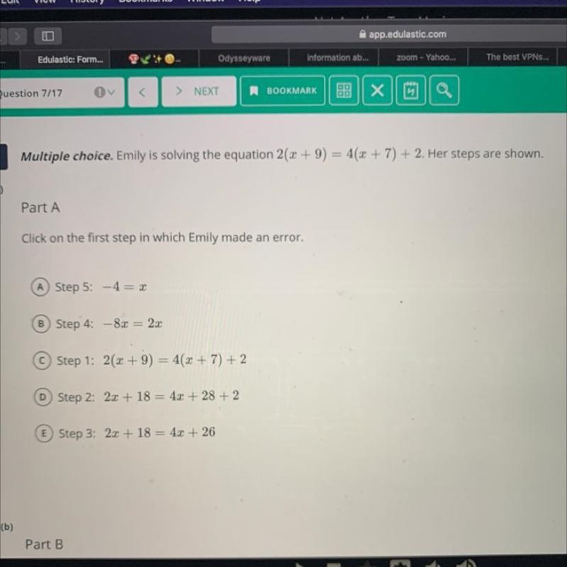 Which step did emily make an error in?-example-1