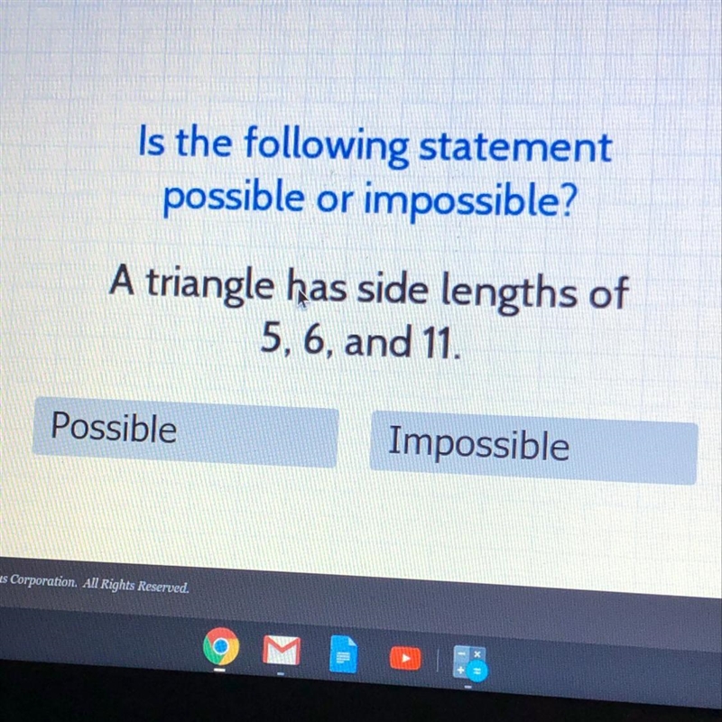 Is the following statement possible or impossible ?-example-1