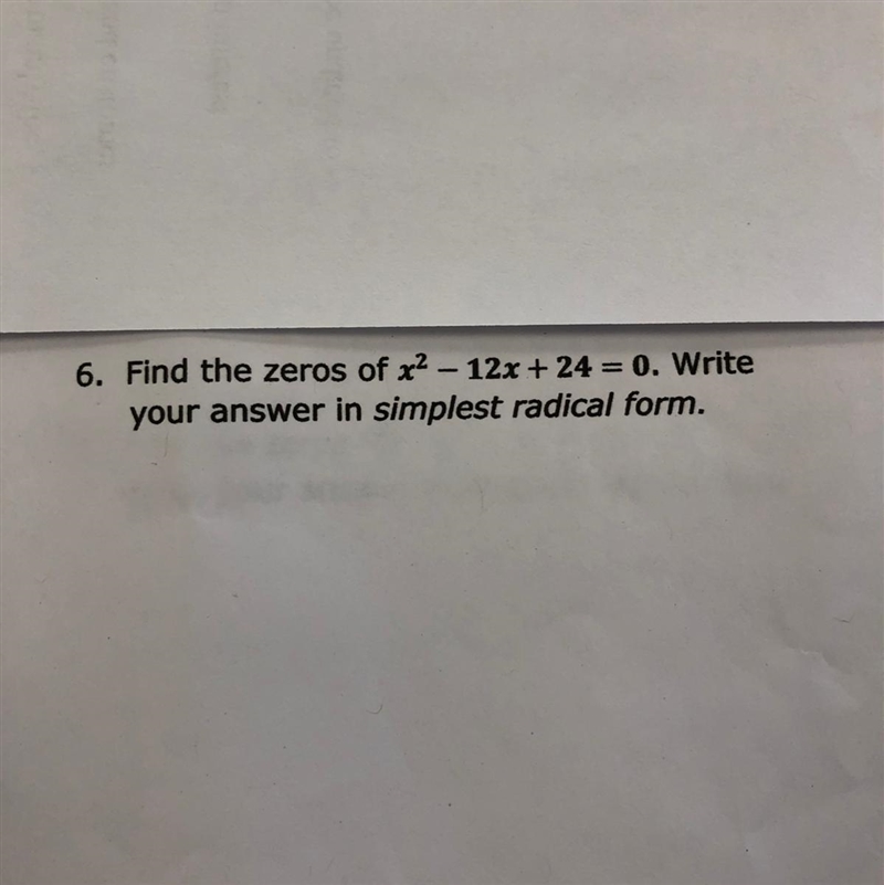 Write your answer in the simplest radical form-example-1