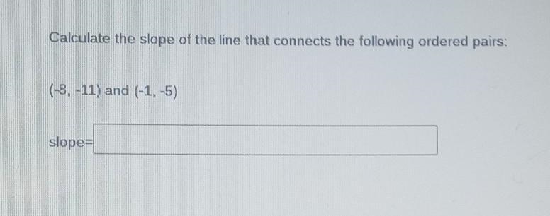 I need help finding the slope​-example-1