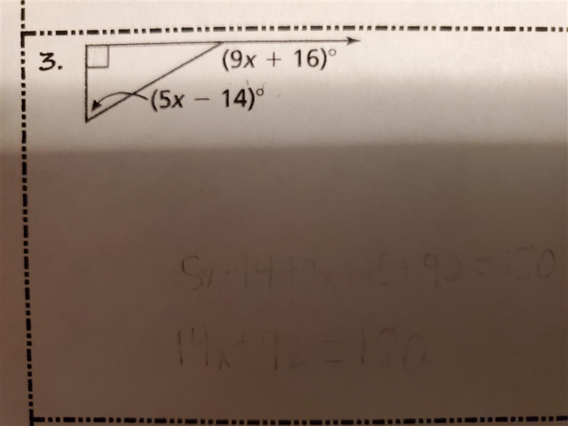 What is the value of x-example-1