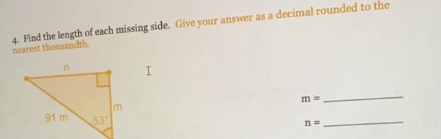 Find the length of each missing side. Give your answer as a decimal rounded to the-example-1