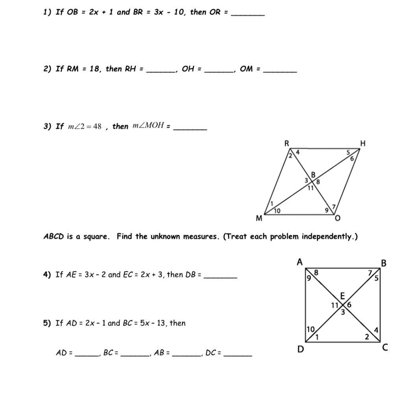 If OB= 2x+1 and BR = 3x-10 then OR=-example-1