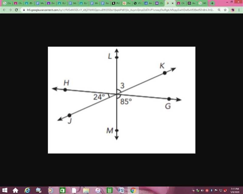 PLEASEE HELPPP MEE!! What is the measure of angle 3?-example-1