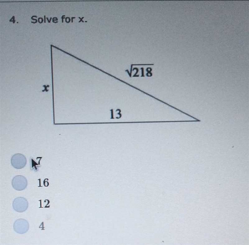 The pythagorean theorem ​-example-1