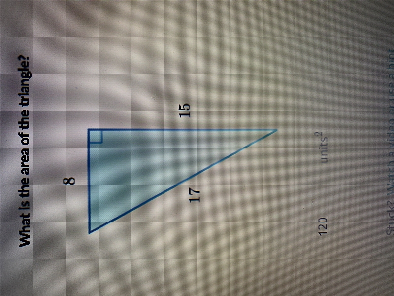 What is the are of this triangle? How do you find the area if you don’t know the height-example-1