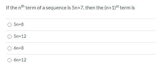 How does one solve for the n+1st term with the nth term of a sequence-example-1