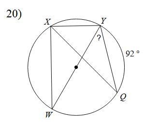 Find the measure of the arc or angle indicated. a. 59 degrees b. 44 degrees c. 34 degrees-example-1