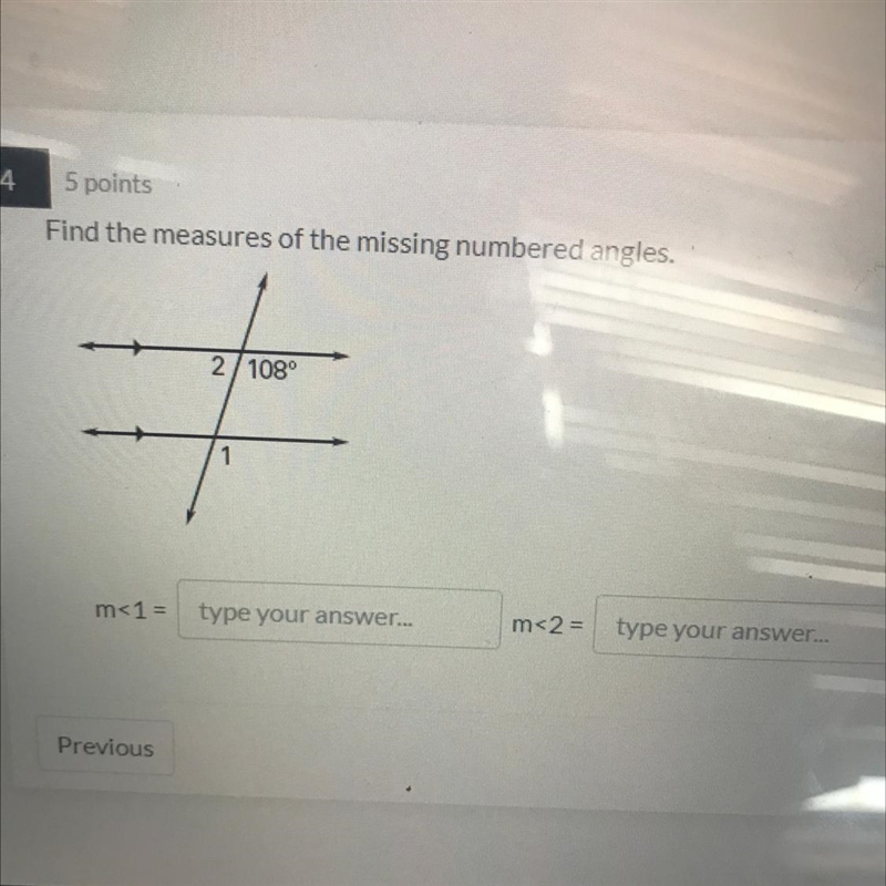 Find the measure of the missing angle-example-1