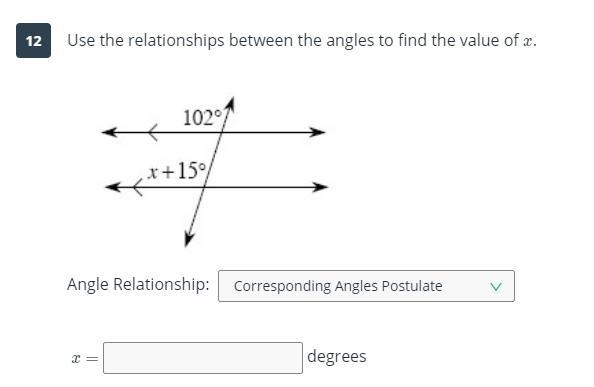 Use the relashonships between the angles to find the value of x-example-1