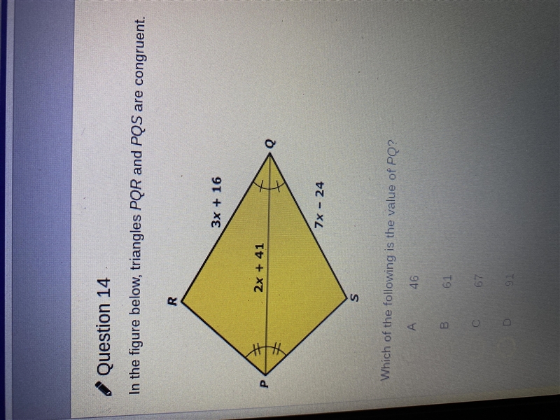 Which of the following is the value of PQ ? Helllp please-example-1