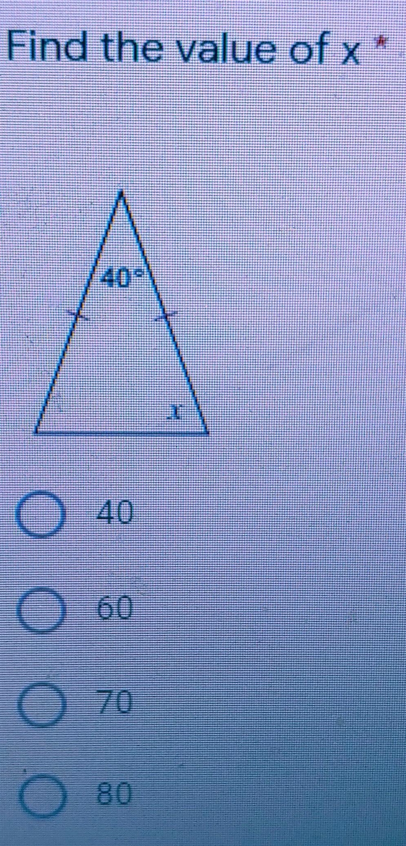 I just need a little help figuring this out find the value of X ​-example-1