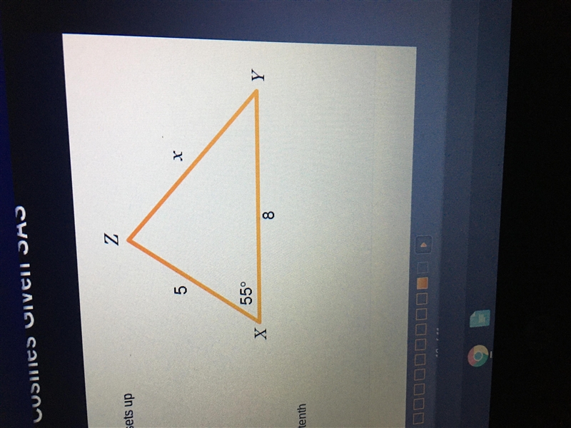 The value of x, rounded to the nearest tenth is...-example-1