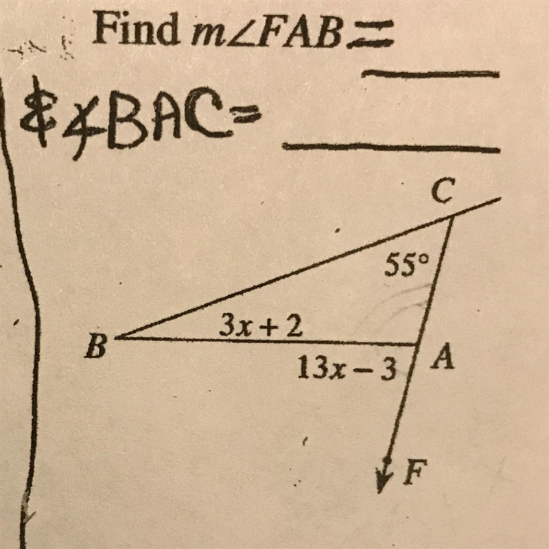 ANSWER THIS AND ILL LOVE YOU find angles FAB and BAC-example-1