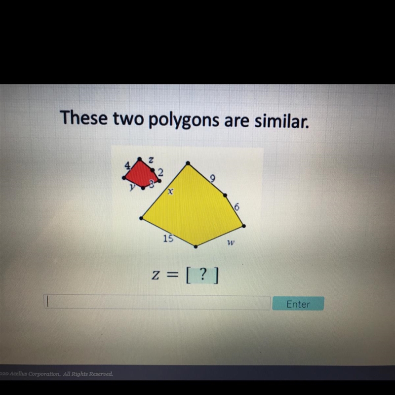 These two polygons are similar.-example-1