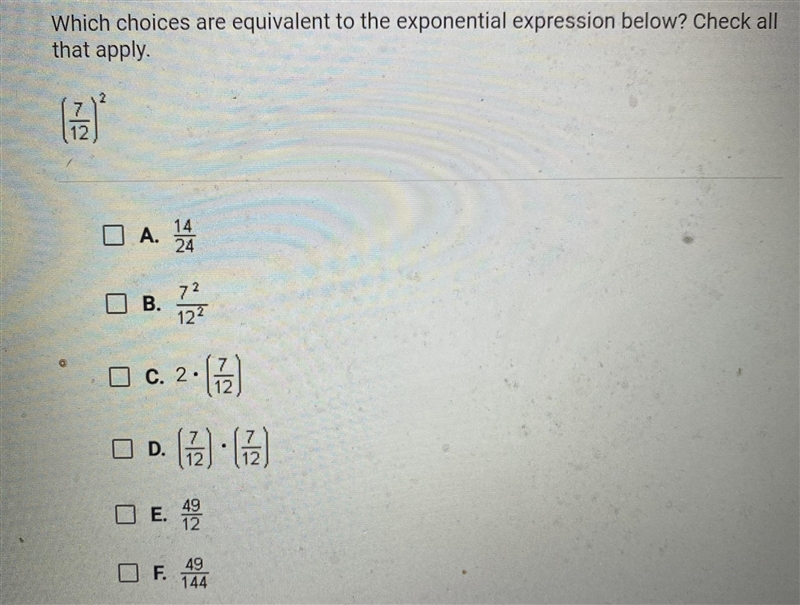 Which choices are equivalent?-example-1