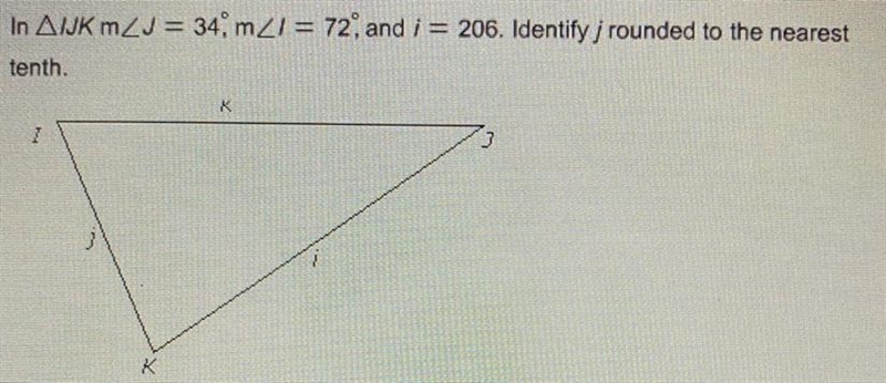 Identify J rounded to the nearest tenth. Please Explain!-example-1