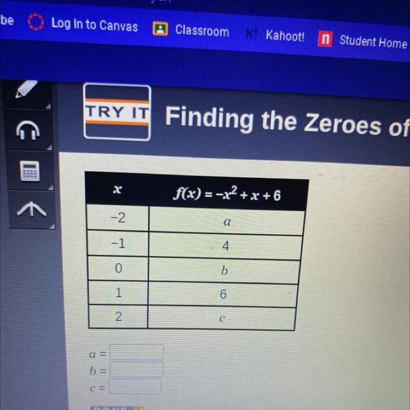 Finding zeros of a quadratic function-example-1