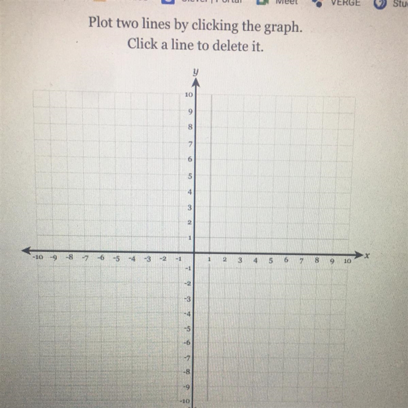 Solve the following system of equations graphically on the set of axes below. Y=1/3x-example-1