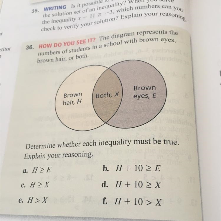 HOW DO YOU SEE IT The diagram represents the number of students in a school with brown-example-1