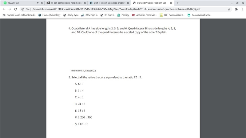 Can someone help me on 4 and 5? I would appreciate it so much-example-1