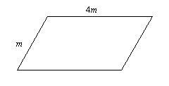 The perimeter of the parallelogram is 30 feet. Find m.-example-1