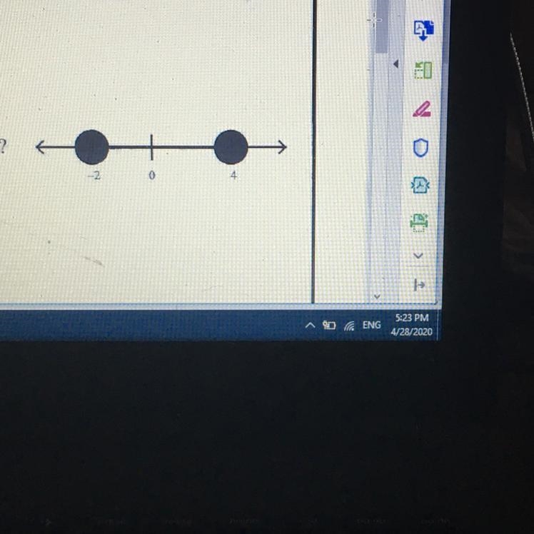 Based on the number line which numbers are identified? A. All numbers bigger than-example-1