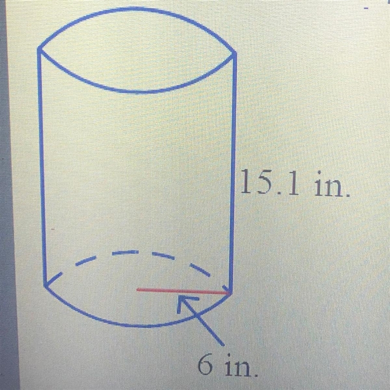 Find the surface area of the cylinder. Round your answer to the nearest hundredth-example-1