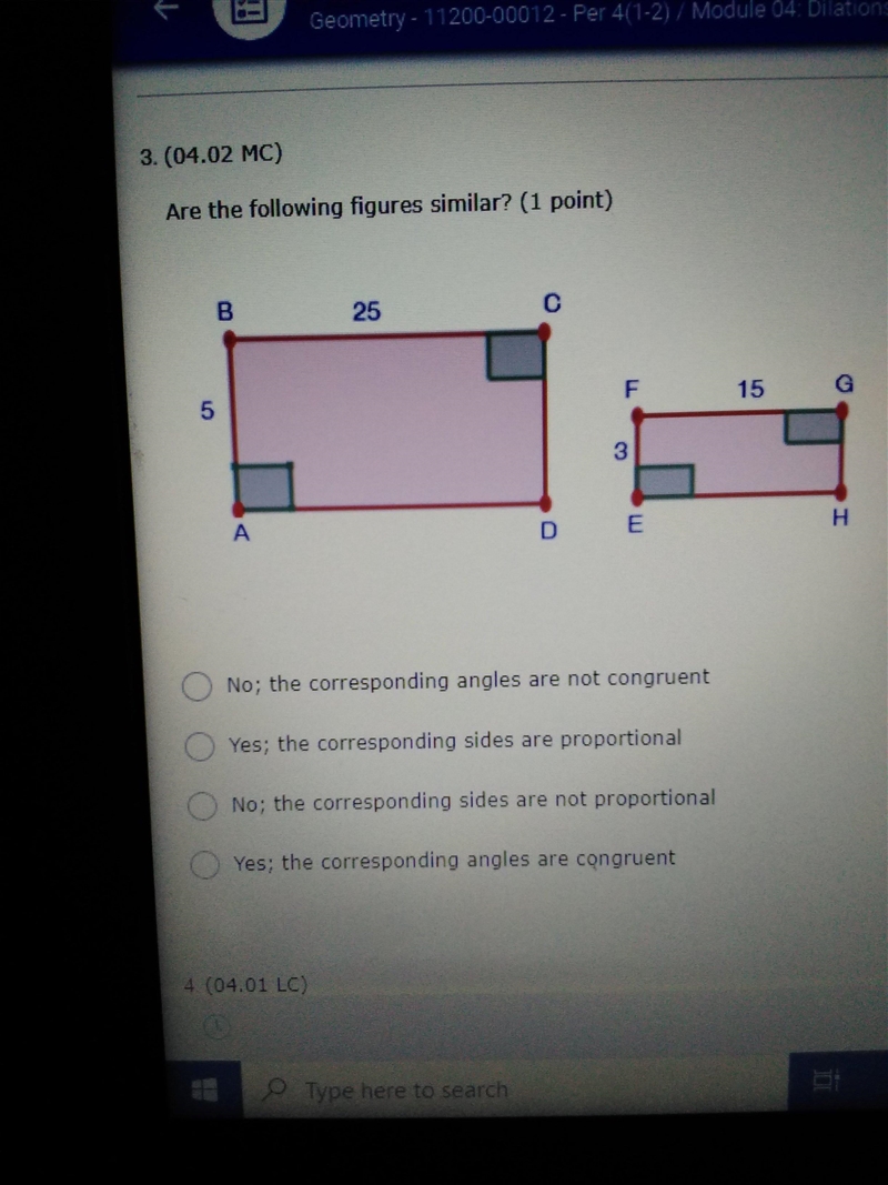 Are the following figures similar?-example-1