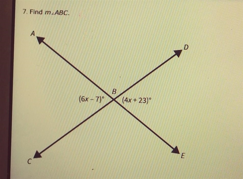 Answers are A. 41 degrees B. 15 degrees C.90 degrees D. 83 degrees ​-example-1