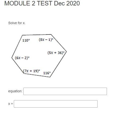 Can someone help me with this ONE question? Write an equation.. and solve for X-example-1