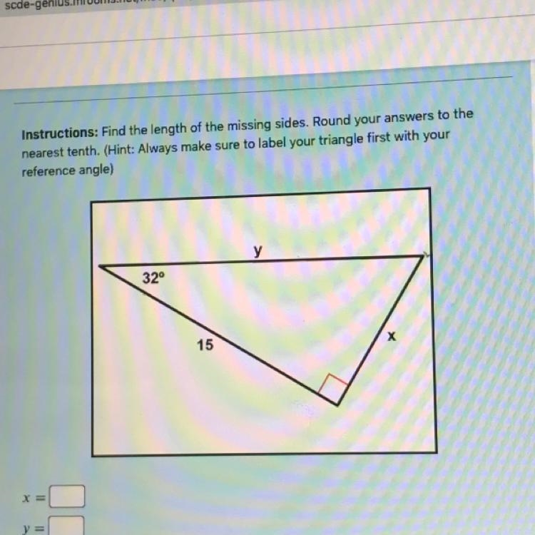 NEED HELP ASAPInstructions: Find the length of the missing sides. Round your answers-example-1