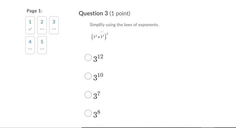 Simplify using the laws of exponents.-example-1