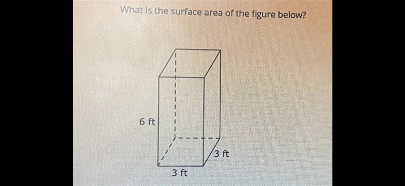 What is the surface area of the figure shown?-example-1