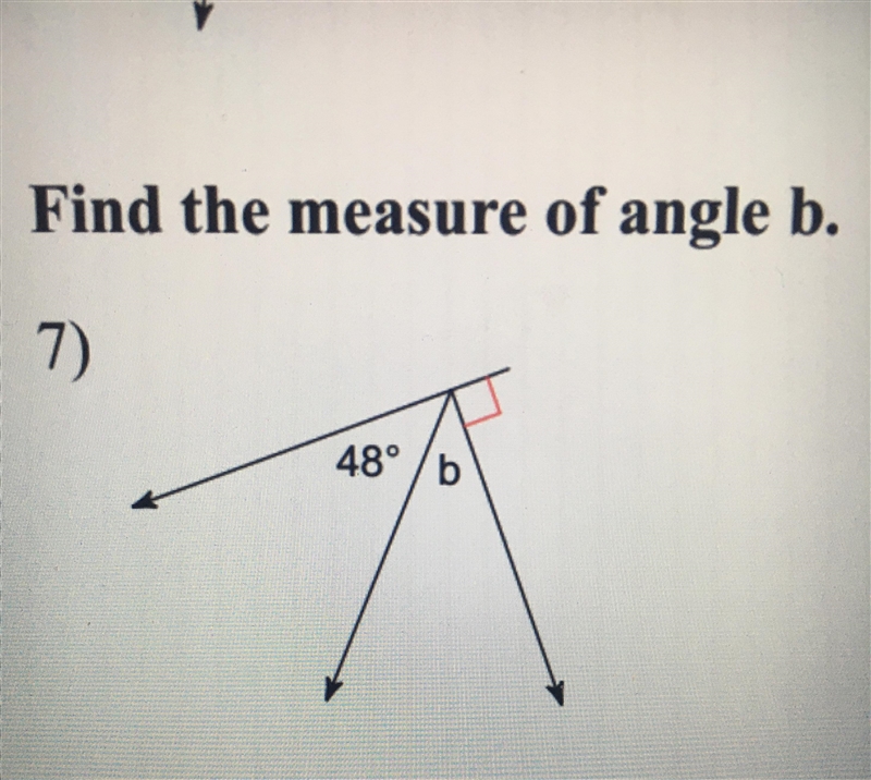 Find the measure of angle b-example-1