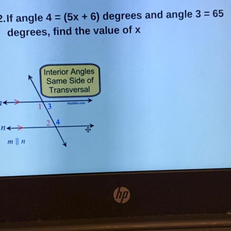 Need help if anything can show me how to do it in steps ! If angle 4 = (5x + 6) degrees-example-1