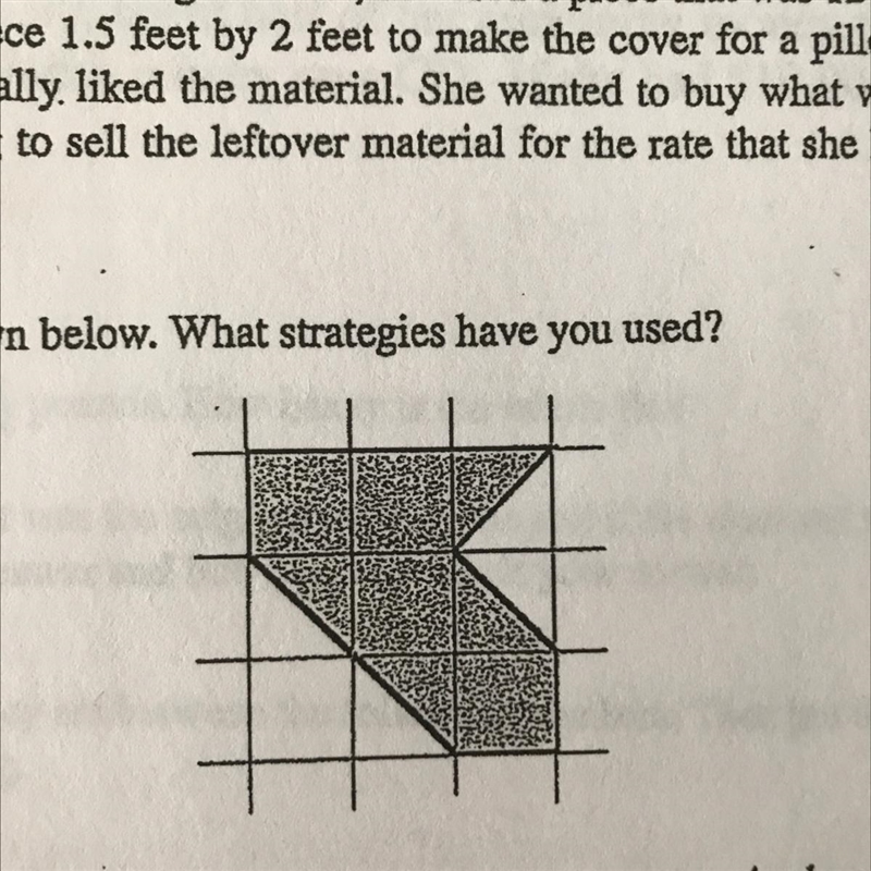 Find the area of the figure shown below. What strategies have you used?-example-1