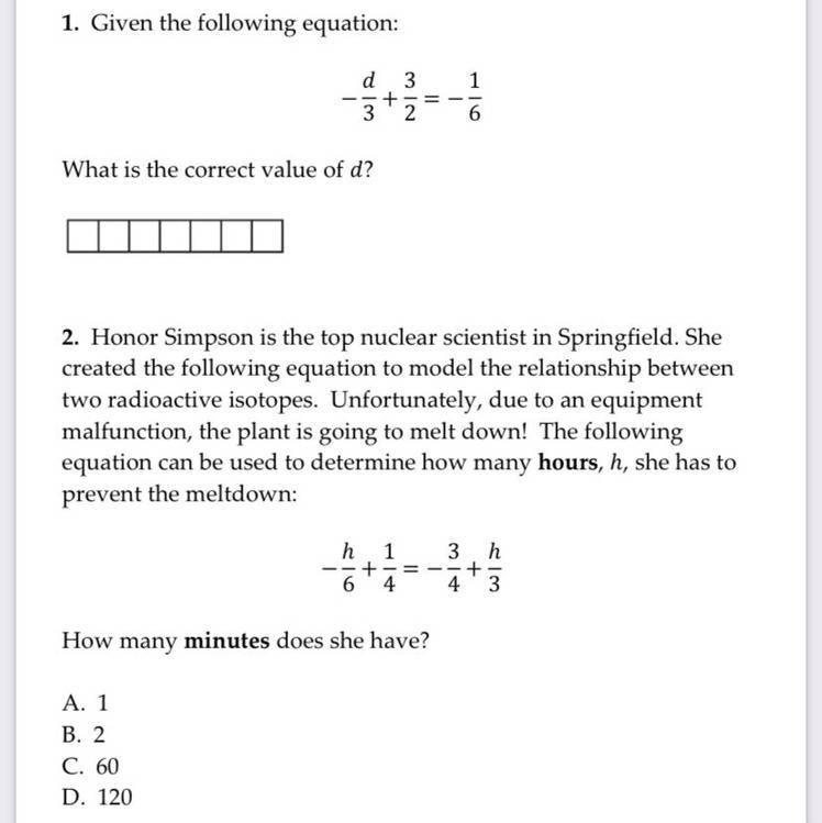 What is the correct value of d?-example-1