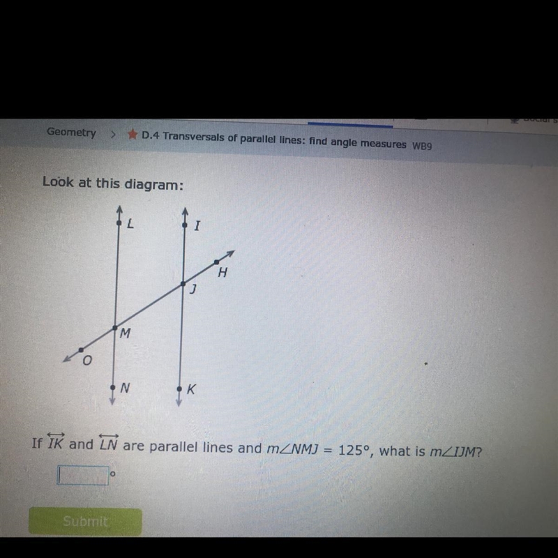 Angle NMJ is 125 What angle is IJM-example-1