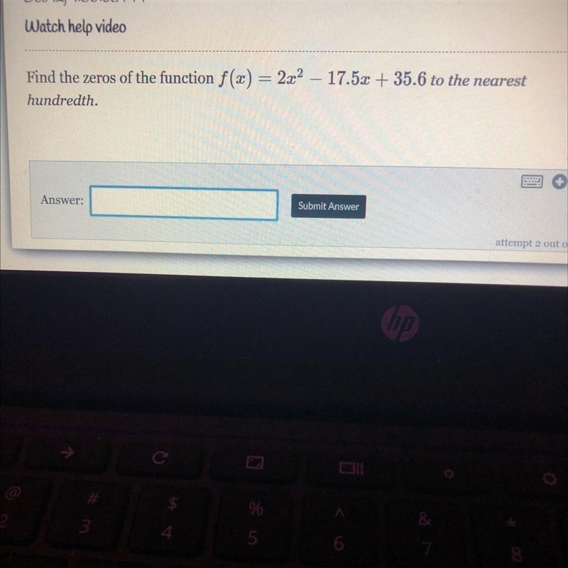 Find the zeros of the function: to the nearest hundredth-example-1